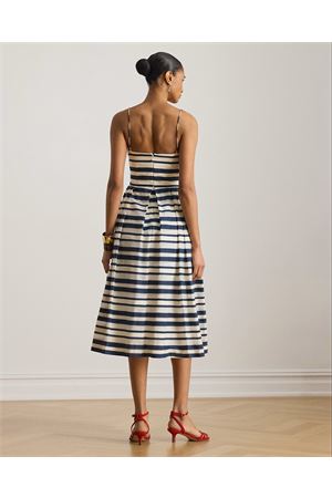 Woven-Fit & Flare-Dresses-Strctd Satin Stripe LAUREN RALPH LAUREN | Abito | 253P08699001